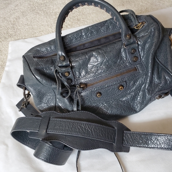 Balenciaga Mini Twiggy Crossbody bag Anthracite color - Picture 15 of 15